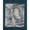 Used 212 1c Benjamin Franklin Barely Clears M01387