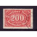 GERMANY 1923 200M RED on BUFF SG 231 FINE USED#3