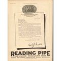 A S JOHNSTON DRILLING CORP 1928 Reading Iron Co...