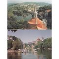 Amarante Portugal Boat Parasols 2x Postcard s