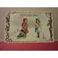FOND CHRISTMAS GREETINGS , used antique postcar...