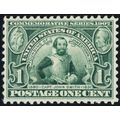 328, Mint VF NH 1¢ Pilgrim - Stuart Katz