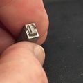 Letterpress letter T 18pt Hot metal Type Linoty...