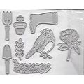Secret Garden Die Set. Up to 4x4cm. Die Cutting...