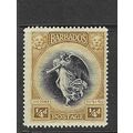 BARBADOS 1920-1 WATERMARK MULTI-CROWN CA VICTOR...