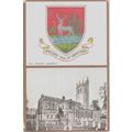 Ancient Seal Of Hertford And All Saints Church Hertfordshire Postcard (QHER401)