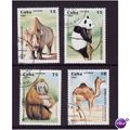 CUBA 1997 ZOO ANIMALS SG 4146/4149 4 VALS FINE ...