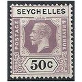 Seychelles 1921 SG117 50c Dull Purple & Black M...