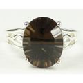 Smoky Quartz, 925 Sterling Silver Ring, SR139