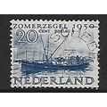 NETHERLANDS 1950 SOCIAL RELIEF 20c + 5c BLUE CA...