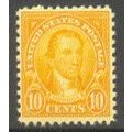 642 10c James Monroe Just Clears MNH Q1925