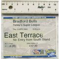 2004 ticket Bradford Bulls, East Terrace