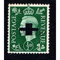 Sg462 1/2d green cancelled & punched type 33P f...