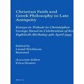 Vigiliae Christianae, Supplements: Christian Faith and Greek Philosophy in Late