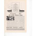 United States Lines vintage magazine Print Ad A...