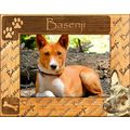 Basenji Laser Engraved Wood Picture Frame (4 x 6)