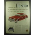 1949 De Soto Car Ad - Compare the new De Soto n...
