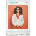 Vintage: Keynote 552 lady's lacy cardigan with ...