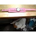 Marc Ecko Ladies Watch Pave Crystal Pink Leathe...