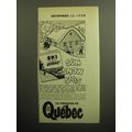 1958 Quebec Canada Ad - Sun Snow Skis
