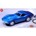 RARE KEYCHAIN BLUE CHEVY CORVETTE C3 CUSTOM Ltd...