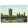 HOUSES OF PARLIAMENT, LONDON, ENGLAND, POSTCARD...