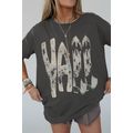 Carbon Grey Vintage Yall Cowboy Boots Graphic Tee