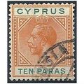Cyprus 1912 SG74 10 Paras Orange & Green.Fine U...
