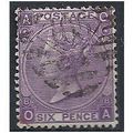 1869 SG109 6d Mauve Plate 8 Fine Used No 105 To...