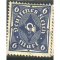 Germany 1922 - SG209 - 6pf blue - Coachhorn - u...