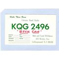 NJ Collingswood QSL Card KQG 2496 Bob & Carol W...