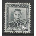 NEW ZEALAND 1947 GEORGE VI 5d SLATE SG 682 FINE...
