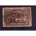USA 1893 SG 239 5c BROWN COLUMBUS AND ISABELLA ...