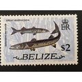 Belize 1974 $2 Great Barracuda Unmounted Mint N...