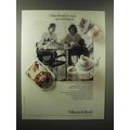 1989 Villeroy & Boch China Ad - Used Not Worshi...