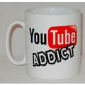 You Tube Addict Mug Can Personalise Funny Addic...