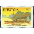 Dominica 1987 Milestones of Transportation $4 M...