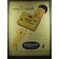 1950 Whitman's Sampler Chocolates Ad - Every 4 1/2 seconds
