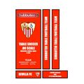 Tabletop Football Subbuteo Box Label Sevilla FC...