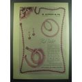 1949 B. Altman & Co. Marvella Jewelry Advertisement - Pink Violet