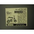 1967 Bonanza BC-1000 Mini-Bike Ad - The finest mini-bike for half the cost