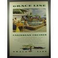 1955 Grace Line Ad - Grace Line Caribbean Cruises