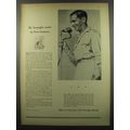 1955 U.S. Savings Bonds Ad - He brought snow to New Guinea