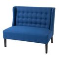 Scandinavian 2 Seater Button Tufted Loveseat Wo...