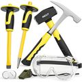 INCLY 7 Pcs Geology Rock Pick Equipment Kit, 3L...