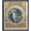 Barbados 1920 SG201 1/4d Black & Bistre-Brown M...