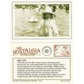 Postcard Little Girl Boating Lake Rhyl Pond Toy...