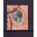 SOUTH AFRICA 1913 SG 8 3d BLACK AND ORANGE RED ...
