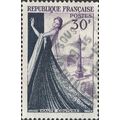 FRANCE, Haut couture, violet & blue 1953, 30F, #3