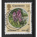 GUERNSEY 1986 EUROPA 14p LOOSE FLOWERED ORCHID ...